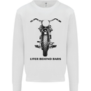 Lifer Behind Bars Motorcycle Motorbike Kids Sweatshirt Jumper White