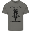 Lifer Behind Bars Motorcycle Motorbike Kids T-Shirt Childrens Charcoal