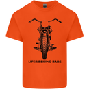 Lifer Behind Bars Motorcycle Motorbike Kids T-Shirt Childrens Orange