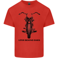 Lifer Behind Bars Motorcycle Motorbike Kids T-Shirt Childrens Red