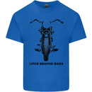 Lifer Behind Bars Motorcycle Motorbike Kids T-Shirt Childrens Royal Blue