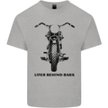Lifer Behind Bars Motorcycle Motorbike Kids T-Shirt Childrens Sports Grey
