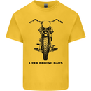 Lifer Behind Bars Motorcycle Motorbike Kids T-Shirt Childrens Yellow