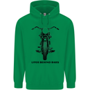 Lifer Behind Bars Motorcycle Motorbike Mens 80% Cotton Hoodie Irish Green