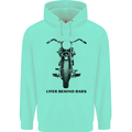 Lifer Behind Bars Motorcycle Motorbike Mens 80% Cotton Hoodie Peppermint
