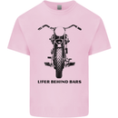 Lifer Behind Bars Motorcycle Motorbike Mens Cotton T-Shirt Tee Top Light Pink