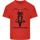 Lifer Behind Bars Motorcycle Motorbike Mens Cotton T-Shirt Tee Top Red