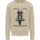 Lifer Behind Bars Motorcycle Motorbike Mens Sweatshirt Jumper Sand
