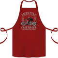 Lifestyle Cafe Racer Biker Motorcycle Cotton Apron 100% Organic Maroon