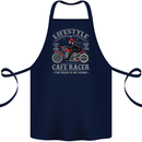 Lifestyle Cafe Racer Biker Motorcycle Cotton Apron 100% Organic Navy Blue