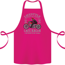 Lifestyle Cafe Racer Biker Motorcycle Cotton Apron 100% Organic Pink
