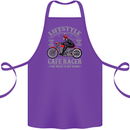 Lifestyle Cafe Racer Biker Motorcycle Cotton Apron 100% Organic Purple