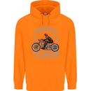 Lifestyle Cafe Racer Biker Motorcycle Mens 80% Cotton Hoodie Orange