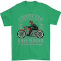 Lifestyle Cafe Racer Biker Motorcycle Mens T-Shirt Cotton Gildan Irish Green