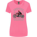 Lifestyle Cafe Racer Biker Motorcycle Womens Wider Cut T-Shirt Azalea