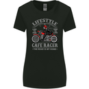 Lifestyle Cafe Racer Biker Motorcycle Womens Wider Cut T-Shirt Black