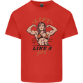 Lift Like a Girl Female Bodybuilding Mens Cotton T-Shirt Tee Top Red