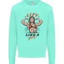 Lift Like a Girl Female Bodybuilding Mens Sweatshirt Jumper Peppermint