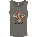 Lift Like a Girl Female Bodybuilding Mens Vest Tank Top Charcoal