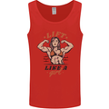 Lift Like a Girl Female Bodybuilding Mens Vest Tank Top Red