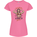 Lift Like a Girl Female Bodybuilding Womens Petite Cut T-Shirt Azalea