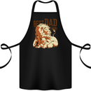 Lion Best Dad Ever Funny Father's Day Cotton Apron 100% Organic Black