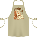Lion Best Dad Ever Funny Father's Day Cotton Apron 100% Organic Khaki