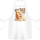 Lion Best Dad Ever Funny Father's Day Cotton Apron 100% Organic White