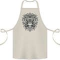 Lion Mandala Art Cotton Apron 100% Organic Natural