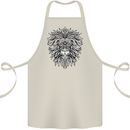 Lion Mandala Art Cotton Apron 100% Organic Natural