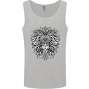 Lion Mandala Art Mens Vest Tank Top Sports Grey