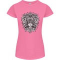 Lion Mandala Art Womens Petite Cut T-Shirt Azalea