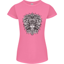 Lion Mandala Art Womens Petite Cut T-Shirt Azalea