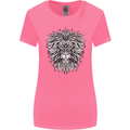 Lion Mandala Art Womens Wider Cut T-Shirt Azalea