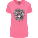 Lion Mandala Art Womens Wider Cut T-Shirt Azalea