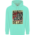 Live Fast Motorcycle Motorbike Biker Chopper Childrens Kids Hoodie Peppermint