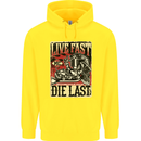 Live Fast Motorcycle Motorbike Biker Chopper Childrens Kids Hoodie Yellow
