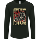 Live Fast Motorcycle Motorbike Biker Chopper Mens Long Sleeve T-Shirt Black