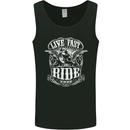 Live Fast Ride Free Motorcycle Biker Mens Vest Tank Top Black