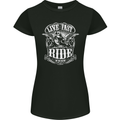 Live Fast Ride Free Motorcycle Biker Womens Petite Cut T-Shirt Black