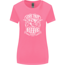 Live Fast Ride Free Motorcycle Biker Womens Wider Cut T-Shirt Azalea