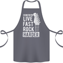 Live Fast Rock Harder Guitar & Roll Music Cotton Apron 100% Organic Steel