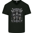 Live Free or Die Mens V-Neck Cotton T-Shirt Black