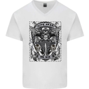 Live Free or Die Mens V-Neck Cotton T-Shirt White