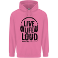 Live Life Loud Rock n Roll Guitar Music Childrens Kids Hoodie Azalea