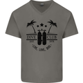 Live Love Dive Funny Scuba Diving Diver Mens V-Neck Cotton T-Shirt Charcoal