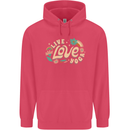 Live Love Yoga Childrens Kids Hoodie Heliconia