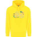Live Love Yoga Childrens Kids Hoodie Yellow
