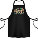 Live Love Yoga Cotton Apron 100% Organic Black
