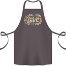 Live Love Yoga Cotton Apron 100% Organic Dark Grey